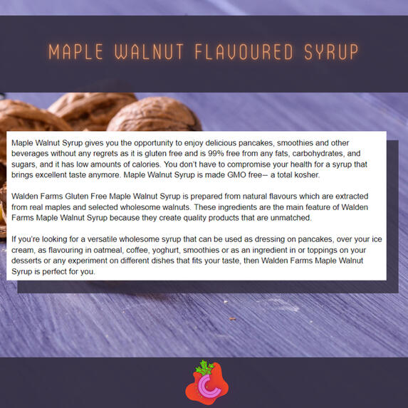 Maple Walnut Flavoured Syrup